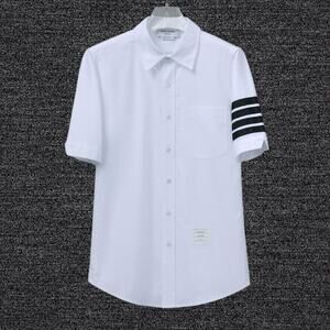 Thom Browne White Short Sleeve Shirt